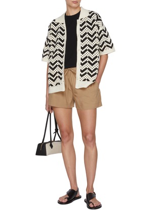 Figure View - Click To Enlarge - VARLEY - Anais Cotton Crochet Polo Shirt