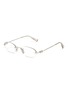 Main View - Click To Enlarge - MIU MIU - Miu Regard Metal Oval Optical Glasses