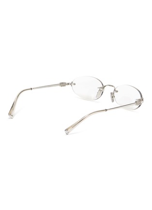 Figure View - Click To Enlarge - MIU MIU - Miu Regard Metal Oval Optical Glasses