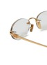 Detail View - Click To Enlarge - MIU MIU - Metal Rectangular Optical Glasses