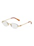 Main View - Click To Enlarge - MIU MIU - Metal Rectangular Optical Glasses