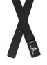 Detail View - Click To Enlarge - PRADA - Metal Logo Leather Belt