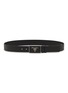 Main View - Click To Enlarge - PRADA - Metal Logo Leather Belt