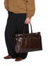 Figure View - Click To Enlarge - PRADA - Belted Leather Tote Bag