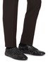 Figure View - Click To Enlarge - PRADA - Collapse Low Top Leather Men's Sneakers