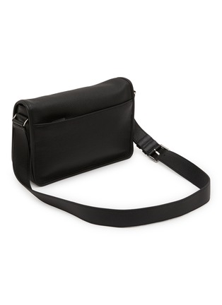Detail View - Click To Enlarge - PRADA - Logo Plaque Leather Shoulder Bag