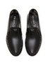 Detail View - Click To Enlarge - PRADA - Spazzolato Brushed Leather Loafers