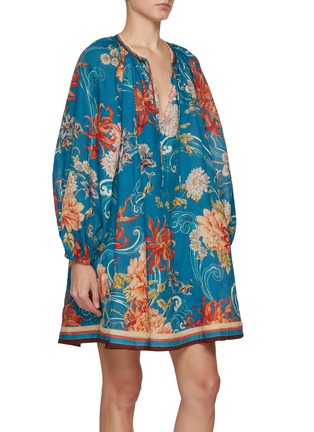 Detail View - Click To Enlarge - ALÉMAIS - Fletcher Puff Long Sleeve Mini Dress
