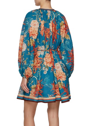 Back View - Click To Enlarge - ALÉMAIS - Fletcher Puff Long Sleeve Mini Dress
