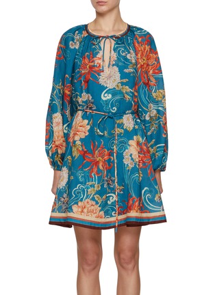 Main View - Click To Enlarge - ALÉMAIS - Fletcher Puff Long Sleeve Mini Dress