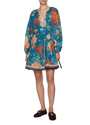 Figure View - Click To Enlarge - ALÉMAIS - Fletcher Puff Long Sleeve Mini Dress