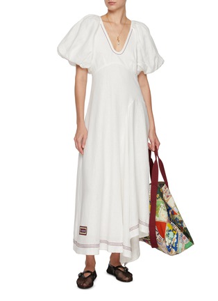 Figure View - Click To Enlarge - ALÉMAIS - Magnolia Midi Dress
