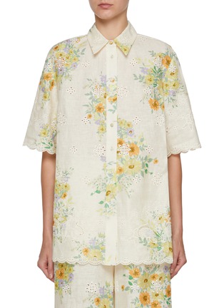 Main View - Click To Enlarge - ALÉMAIS - Juliette Broderie Anglais Shirt