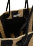 Detail View - Click To Enlarge - SENSI STUDIO - Striped Straw Tote Bag