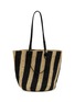 Main View - Click To Enlarge - SENSI STUDIO - Striped Straw Tote Bag