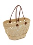 Detail View - Click To Enlarge - SENSI STUDIO - Open Weave Straw Beach Backet Bag