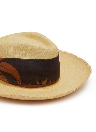 Detail View - Click To Enlarge - SENSI STUDIO - Aguacate Long Brim Toquilla Straw Hat