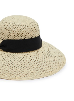 Detail View - Click To Enlarge - SENSI STUDIO - Open Weave Lampshade Straw Hat