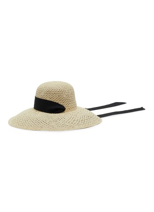 Main View - Click To Enlarge - SENSI STUDIO - Open Weave Lampshade Straw Hat