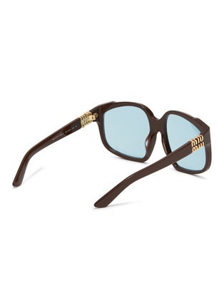 Figure View - Click To Enlarge - MIU MIU - Acetate Irregular Sunglasses