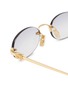 Detail View - Click To Enlarge - MIU MIU - Metal Oval Sunglasses