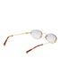 Figure View - Click To Enlarge - MIU MIU - Metal Oval Sunglasses
