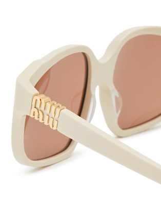 Detail View - Click To Enlarge - MIU MIU - Acetate Square Sunglasses