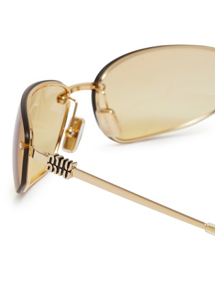 Detail View - Click To Enlarge - MIU MIU - Metal Oval Gradient Sunglasses