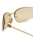 Detail View - Click To Enlarge - MIU MIU - Metal Oval Gradient Sunglasses