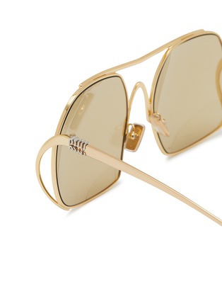 Detail View - Click To Enlarge - MIU MIU - Miu Ombre Metal Square Sunglasses