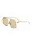 Main View - Click To Enlarge - MIU MIU - Miu Ombre Metal Square Sunglasses