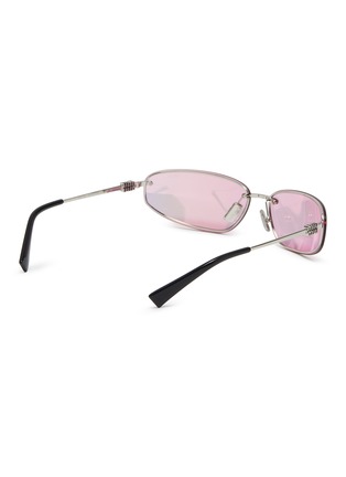 Figure View - Click To Enlarge - MIU MIU - Metal Oval Gradient Sunglasses