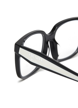 Detail View - Click To Enlarge - PRADA - Acetate Rectangle Optical Glasses