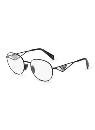 Main View - Click To Enlarge - PRADA - Metal Round Optical Glasses