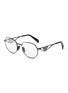 Main View - Click To Enlarge - PRADA - Metal Round Optical Glasses