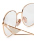 Detail View - Click To Enlarge - PRADA - Metal Round Optical Glasses
