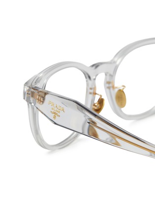 Detail View - Click To Enlarge - PRADA - Acetate Round Optical Glasses