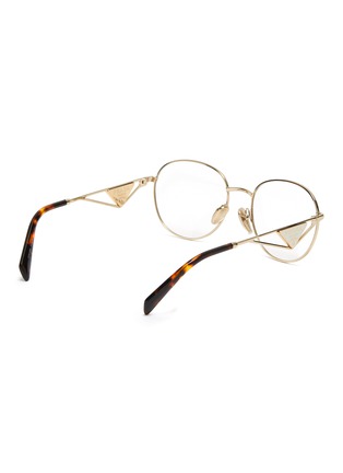 Figure View - Click To Enlarge - PRADA - Metal Round Optical Glasses