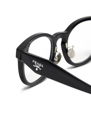 Detail View - Click To Enlarge - PRADA - Acetate Round Optical Glasses