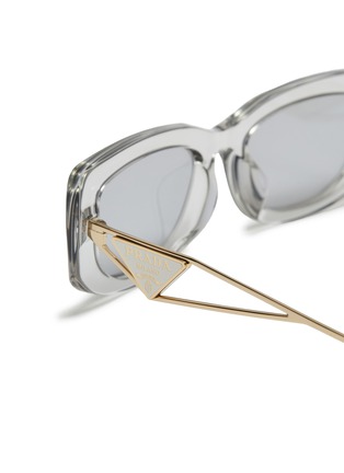 Detail View - Click To Enlarge - PRADA - Acetate Rectangle Sunglasses