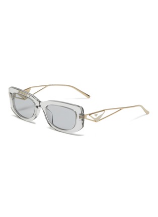 Main View - Click To Enlarge - PRADA - Acetate Rectangle Sunglasses