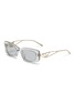 Main View - Click To Enlarge - PRADA - Acetate Rectangle Sunglasses
