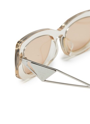 Detail View - Click To Enlarge - PRADA - Acetate Rectangle Sunglasses