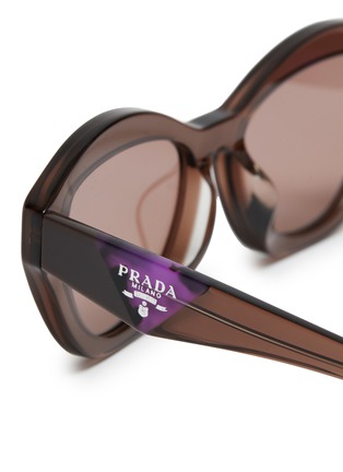 Detail View - Click To Enlarge - PRADA - Acetate Butterfly Sunglasses