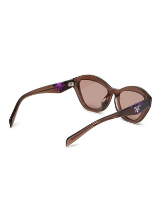 Figure View - Click To Enlarge - PRADA - Acetate Butterfly Sunglasses