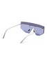 Figure View - Click To Enlarge - PRADA - Metal Irregular Sunglasses