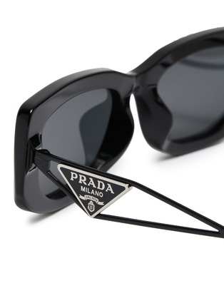 Detail View - Click To Enlarge - PRADA - Acetate Rectangle Sunglasses