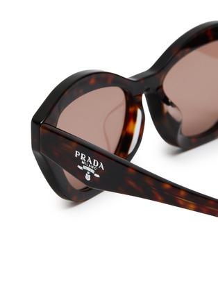 Detail View - Click To Enlarge - PRADA - Acetate Butterfly Sunglasses