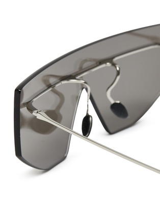 Detail View - Click To Enlarge - PRADA - Metal Irregular Sunglasses