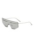 Main View - Click To Enlarge - PRADA - Metal Irregular Sunglasses